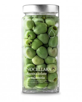 Olive verdi Nocellara denocciolate in salamoia - 1600g - Olio il Bottaccio