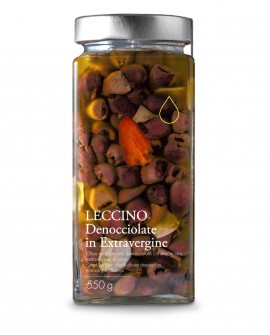 Olive nere Leccino denocciolate in olio extra vergine - 550g - Olio il Bottaccio