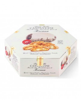 Cantuccini Toscani alle mandorle - astuccio regalo esagonale 500g - Biscottificio Belli
