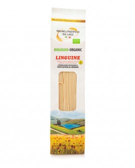 Linguine - pasta di semola di grano dura Biologica Toscana - trafilata al bronzo - 500g - Molino e Pastificio sul Lago