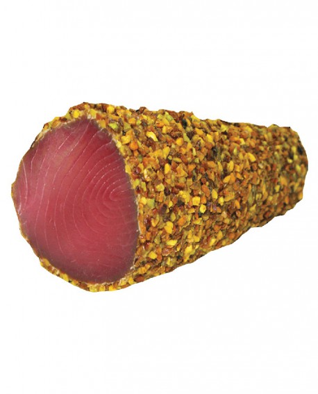 Tonno bresaola filetto Crosta pistacchio Bronte stagionato oltre 5 mesi - 1 kg - scadenza 90gg - Salumi di Mare